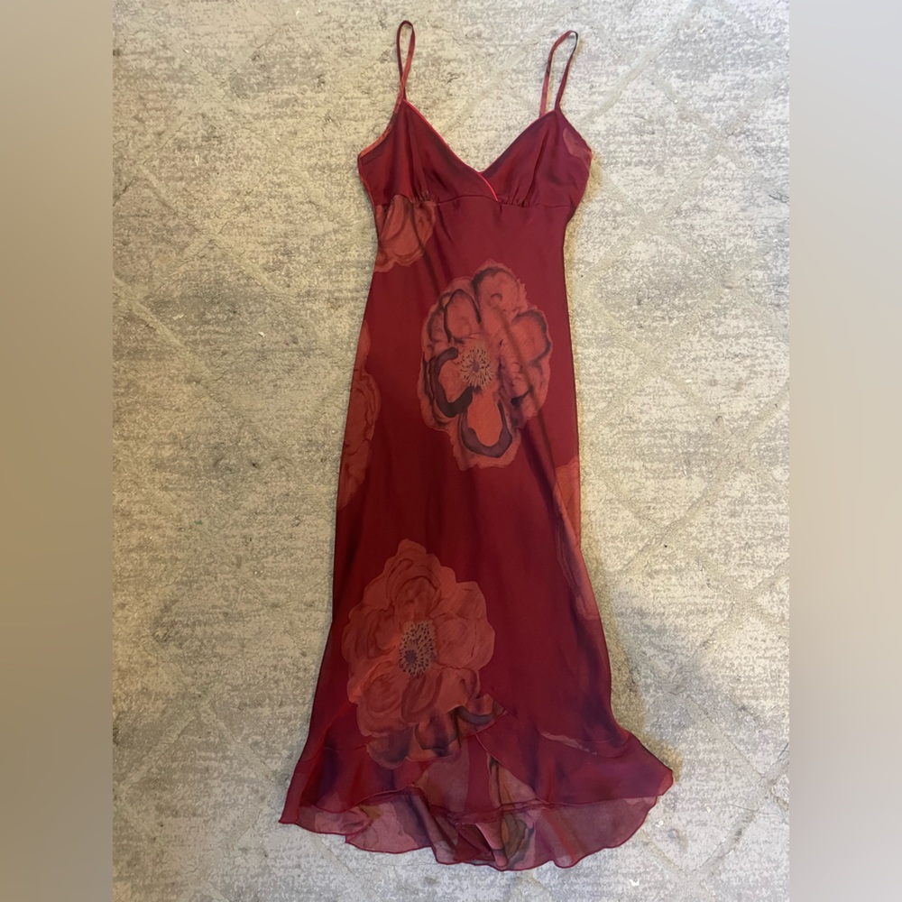 Vintage Red Dress Size XS